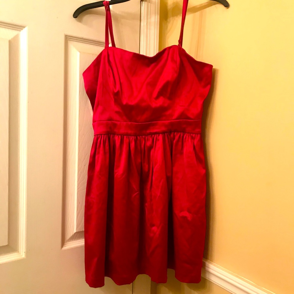 Magenta cocktail dress with petticoat